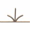 Ekena Millwork Richland Smooth Timber Gable Bracket, Douglas Fir, 108"W x 68"H x 3 1/2"D x 3 1/2"F, 15/12 Pitch GBW108X68X0404RIC00SDF - alternate 4
